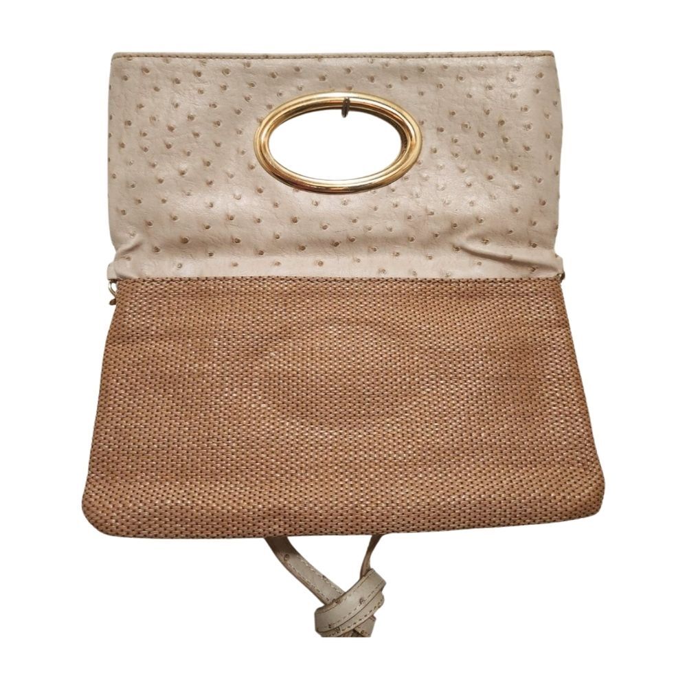 Aldo Faux Ostrich Leather Convertible Crossbody Purse - Picture 3 of 12